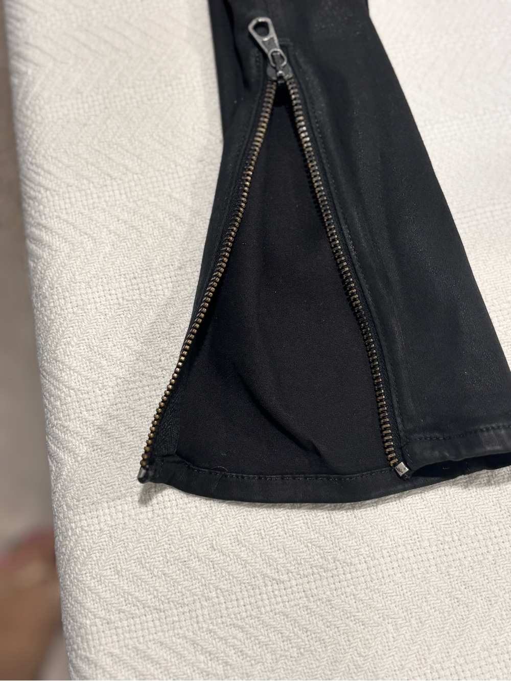 rag & bone Black Skinny Zip-Detail Pants - Picture 8 of 14